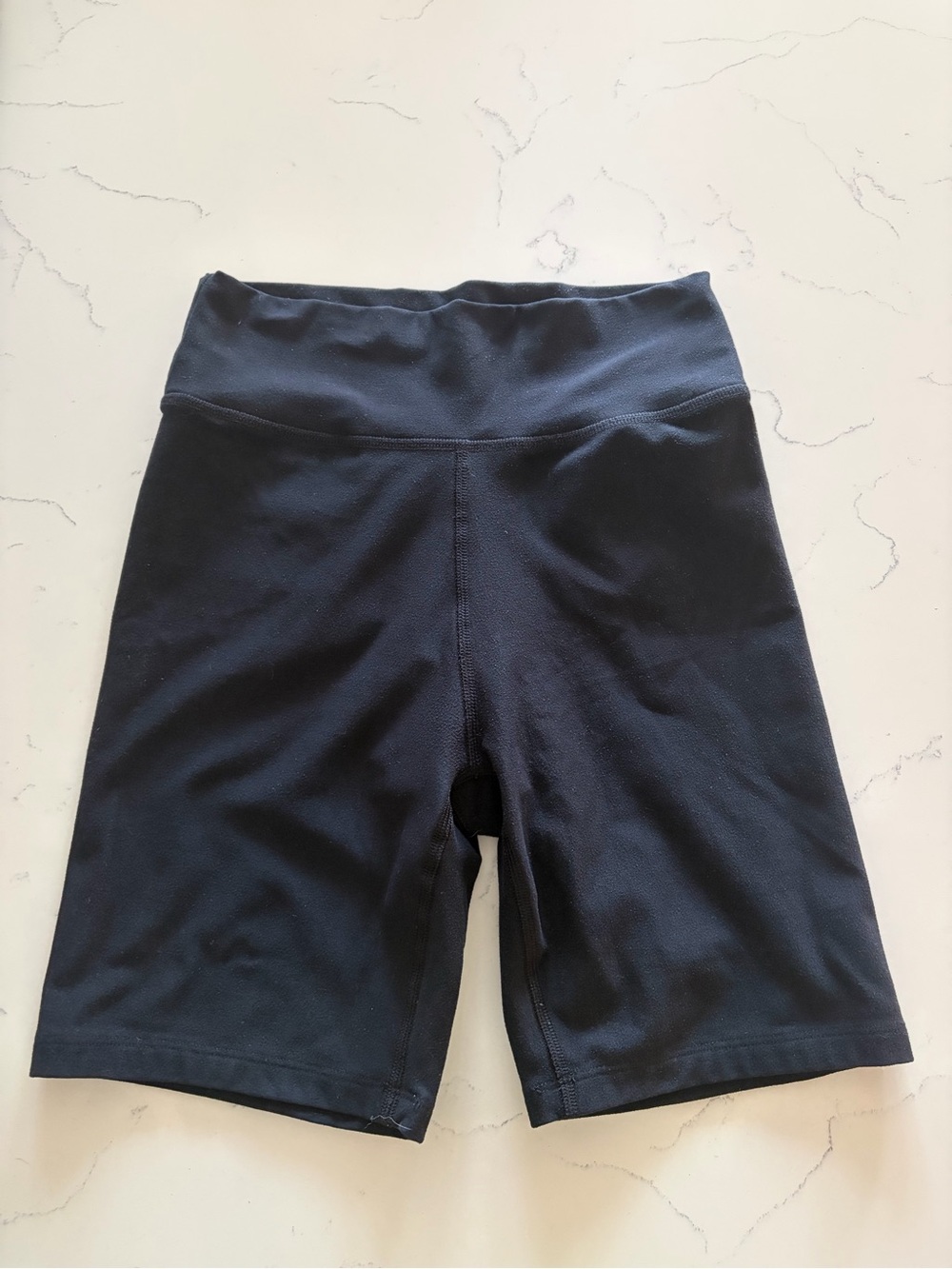 Abercrombie & Fitch Black High-Waist Bike Shorts